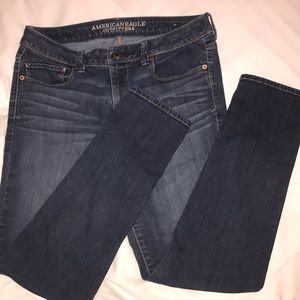 American eagle jeans size 12 long, lightly worn